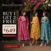 Buy 1 Get 2 Free Kurta Sets
